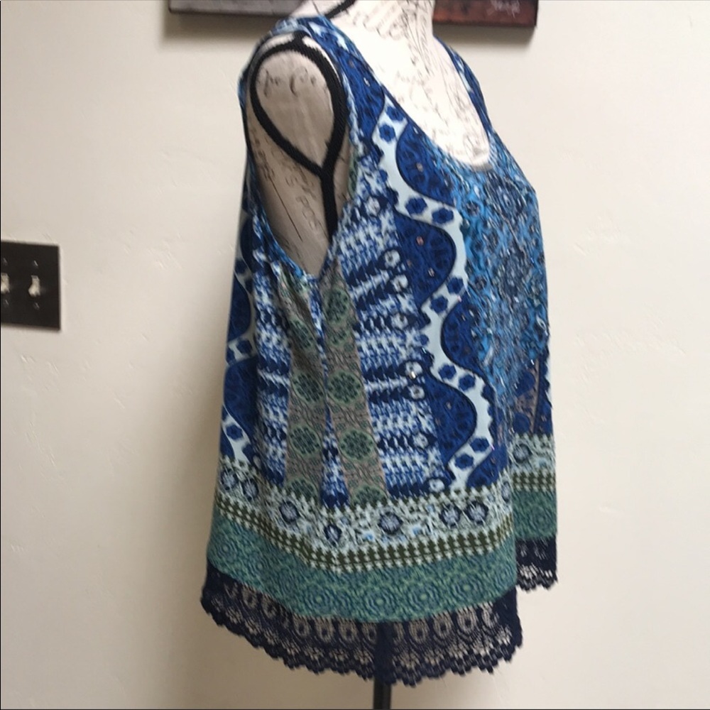 BILA Women’s Sleeveless Top with Sequins. Size L - Picture 2 of 9